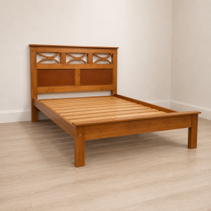 Cama 2 Plazas Modelo 3R Artesanal de Madera A Medida Personalizada