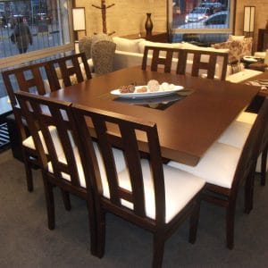 Juego de Comedor Cubo Mesa Caoba de 1.30x1.30 8 sillas A Medida Personalizado