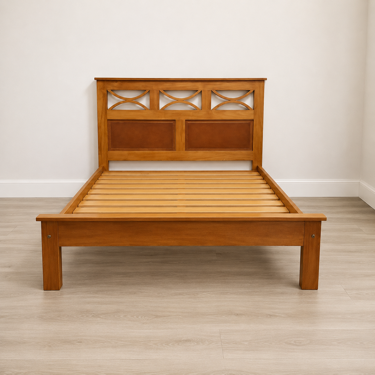 Cama 2 Plazas Modelo 3R Artesanal de Madera A Medida Personalizada - Imagen 2