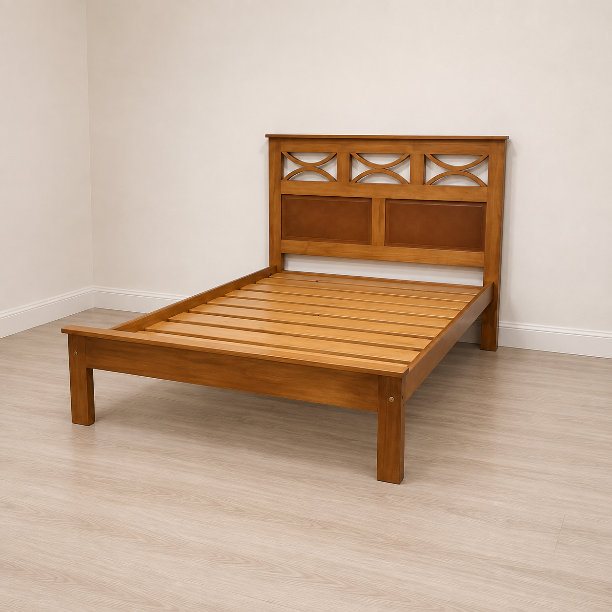 Cama 2 Plazas Modelo 3R Artesanal de Madera A Medida Personalizada - Imagen 4
