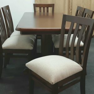 Juego de Comedor Extensible con 6 Sillas Mesa Semi Oval A Medida Personalizado