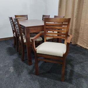 Mesa Extensible en Caoba con 4 sillas y 2 butacas A Medida Personalizado