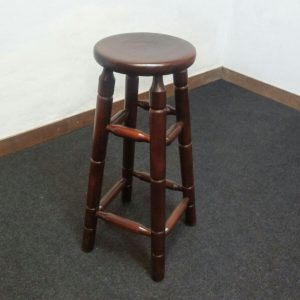Taburete con Pata Torneada en Madera A Medida Personalizado