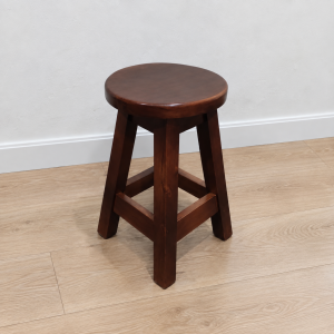 Taburete Recto Bajo en Madera A Medida Personalizado