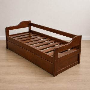 Cama Marinera en Madera con Posa Brazo A Medida Personalizada