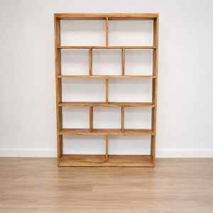 Biblioteca Abierta en Madera 1.20 A Medida Personalizada