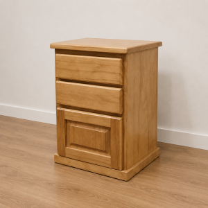 Mesa de Luz con Molduras en Madera A Medida Personalizada