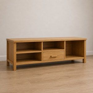 Rack Recto con Patas en Madera a Medida Personalizado