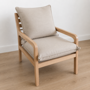 Butaca Sillón de 1 Cuerpo Tela de Fácil Limpieza Modelo Tablita a Medida Personalizada