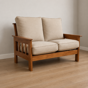Sofá de Madera en 2 Cuerpos con Almohadones a Medida Personalizado