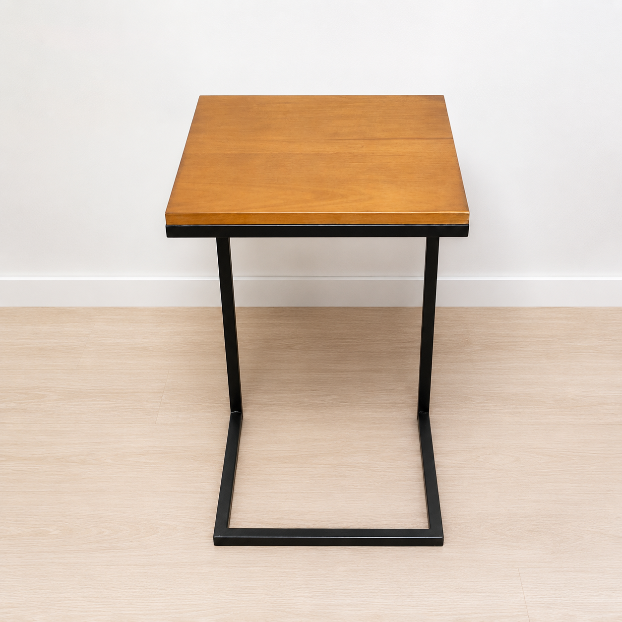 Mesa Auxiliar Lateral en Hierro y Madera a Medida Personalizada - Imagen 2