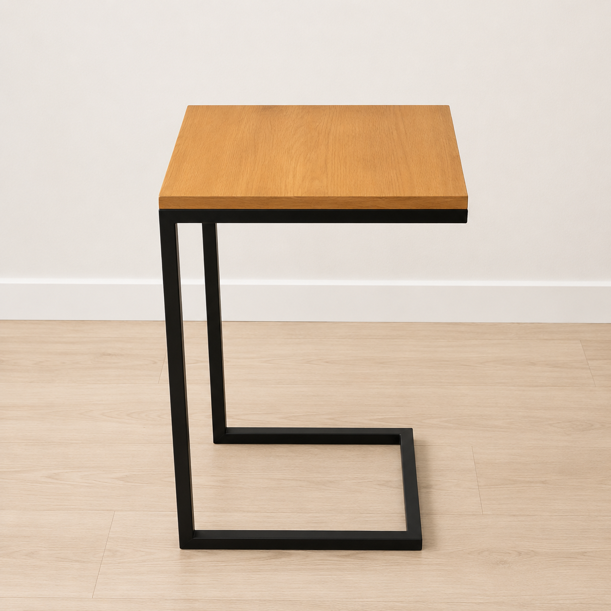 Mesa Auxiliar Lateral en Hierro y Madera a Medida Personalizada - Imagen 3