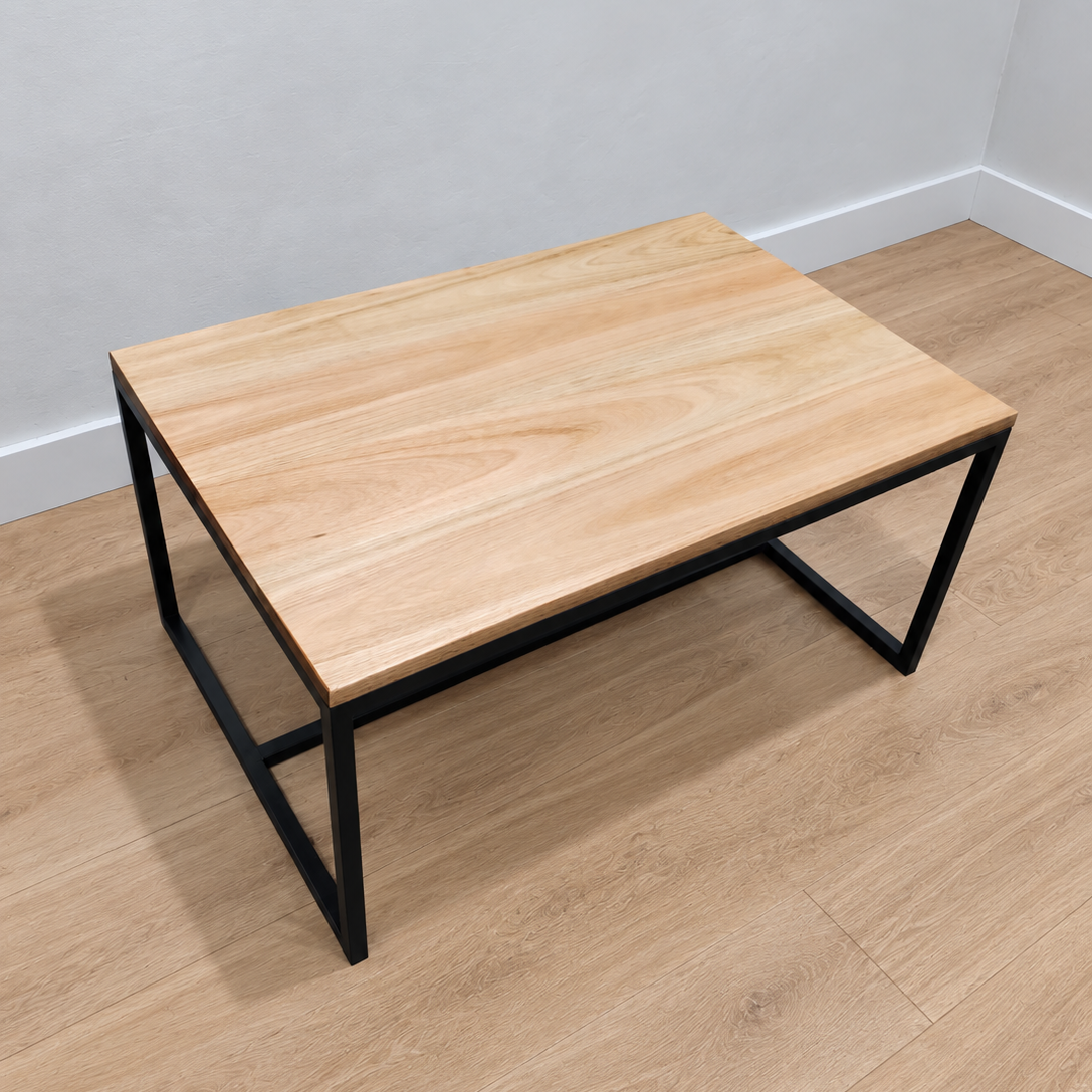 Mesa de Living Recta en Hierro y Madera a Medida Personalizada - Imagen 3